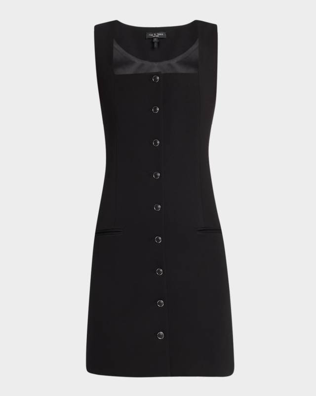 Marianna Button-Front Mini Dress
